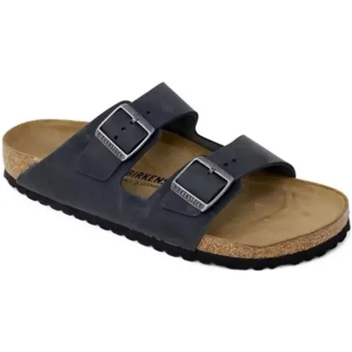 Sliders, male, , Size: 8 US Suede Sandal Men's Collection Spring/Summer - Birkenstock - Modalova