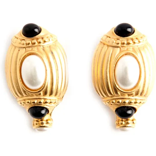 Pre-owned Jewellery, female, , Size: ONE SIZE Pearled clip on earrings - Givenchy Pre-owned - Modalova