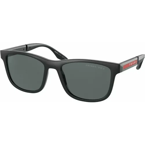 Stilvolle schwarze Aviator-Sonnenbrille für Männer - Prada - Modalova