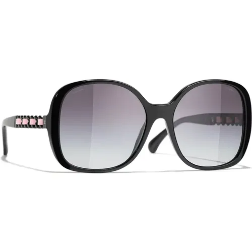 Cc5470Q Sunglasses in and Grey , female, Sizes: 57 MM - Chanel - Modalova