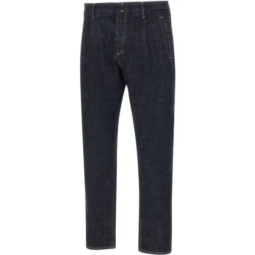 Dark Stretch Denim Jeans , male, Sizes: W31, W35, W32, W34, W36, W33, W30 - Incotex - Modalova