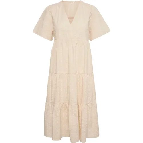 Pearled Ivory Summer Dress , female, Sizes: XS, M, L, S, XL, 3XL, 2XS, 2XL - Part Two - Modalova