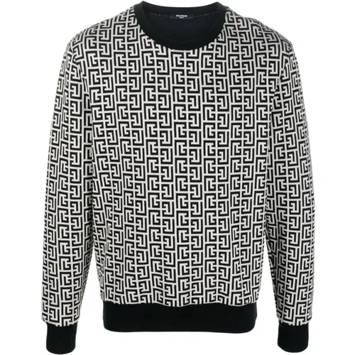 Stylischer Sweatshirt für Lässiges Tragen , Herren, Größe: 3XL - Balmain - Modalova