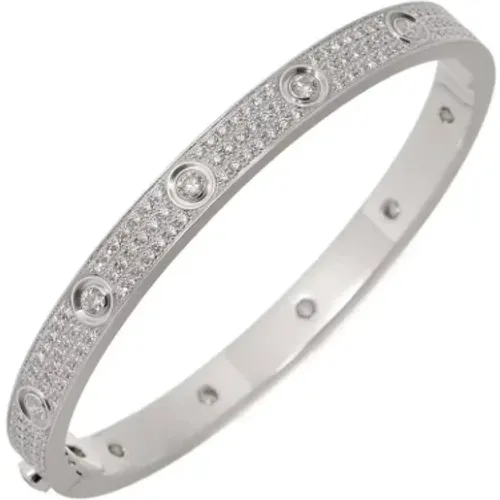 Pre-owned Jewellery, female, , Size: ONE SIZE Pre-owned White Gold bracelets - Cartier Vintage - Modalova