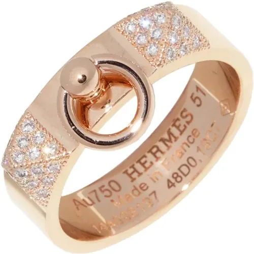 Pre-owned Metal rings , female, Sizes: ONE SIZE - Hermès Vintage - Modalova