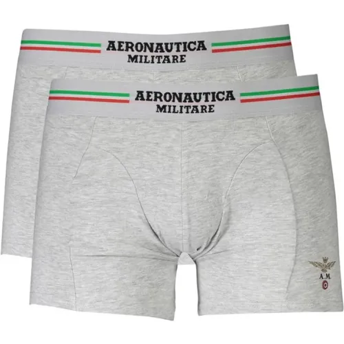 Bottoms, male, , Size: 2XL Cotton Boxer Shorts Bi-Pack - aeronautica militare - Modalova