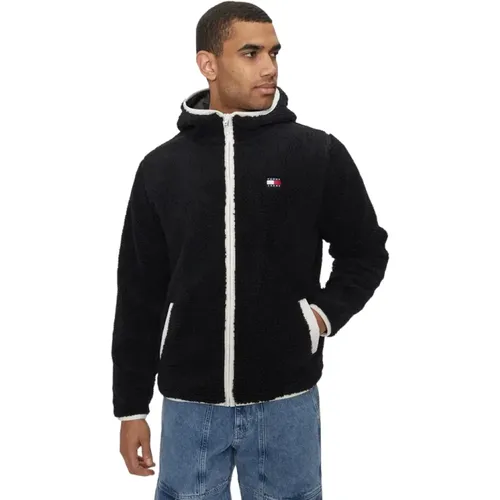 Jacket Aw24 Zip Closure , male, Sizes: XS, L, M, 2XL, S - Tommy Jeans - Modalova