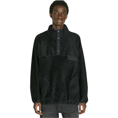 Fleece Half-Button Sweatshirt , Herren, Größe: 2XL - Comme des Garçons - Modalova