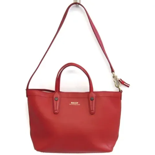 Pre-owned Tote Bags, female, , Size: ONE SIZE Pre-owned Leather shoulder-bags - Bally Pre-owned - Modalova