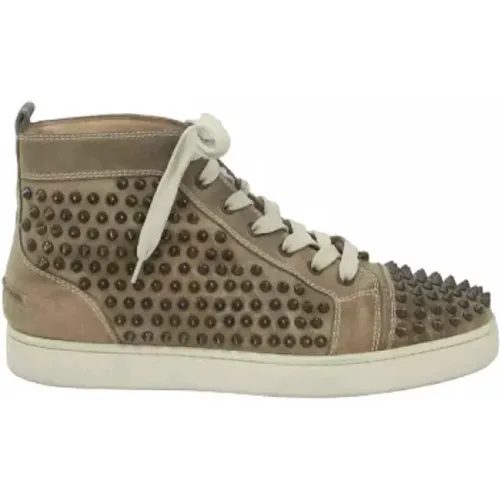 Pre-owned Leather sneakers , female, Sizes: 9 UK - Christian Louboutin Pre-owned - Modalova