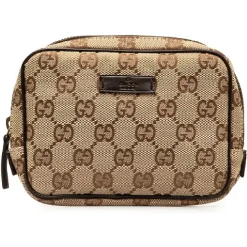 Pre-owned Clutches, female, , Size: ONE SIZE Pre-owned Canvas gucci-bags - Gucci Vintage - Modalova