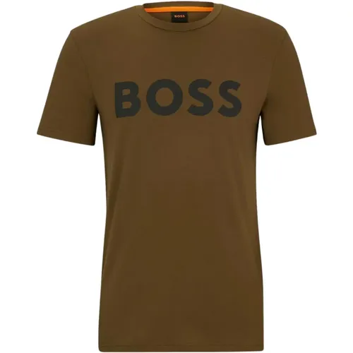 Herren Thinking T-Shirt , Herren, Größe: S - Hugo Boss - Modalova