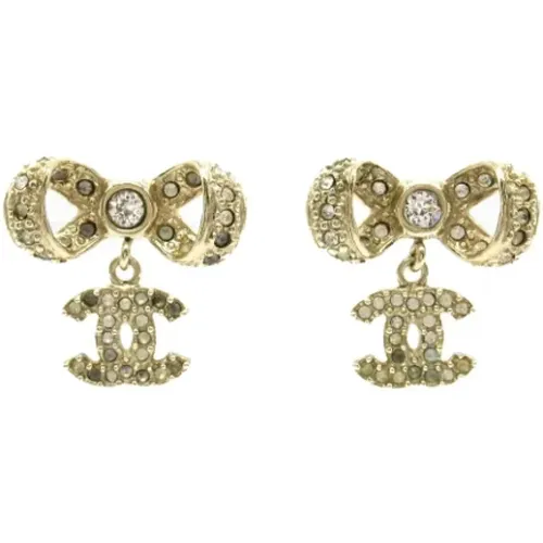 Pre-owned Jewellery, female, , Size: ONE SIZE Pre-owned Fabric earrings - Chanel Vintage - Modalova