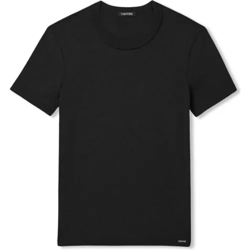 Cotton Stretch T-Shirt in , male, Sizes: L - Tom Ford - Modalova