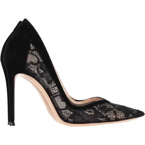 Pre-owned Pumps, female, , Size: 6 1/2 US Pre-owned Suede heels - Gianvito Rossi Pre-owned - Modalova