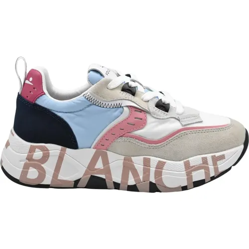 Womens Shoes Laced White Sky Blue Ss24 , female, Sizes: 5 UK, 6 UK - Voile blanche - Modalova