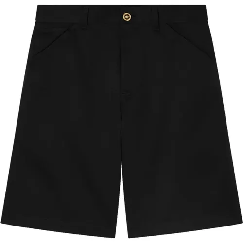 Casual Shorts, male, , Size: XL Gabardine Bermuda Shorts - Versace - Modalova