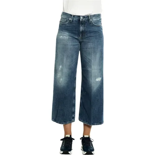 Denim Crop Top für Frauen , Damen, Größe: W26 - Nine In The Morning - Modalova