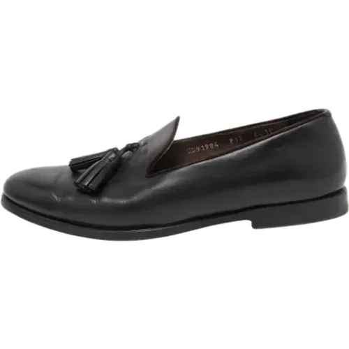 Pre-owned Flats, female, , Size: 10 1/2 US Pre-owned Leather flats - Salvatore Ferragamo Pre-owned - Modalova