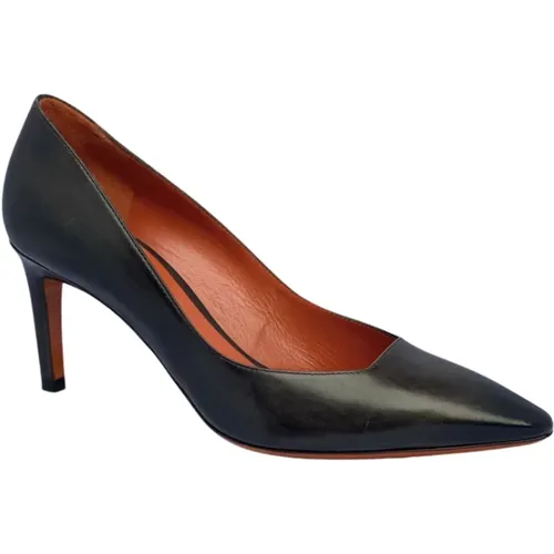 Elevate Your Style with Leather Heels , female, Sizes: 6 UK - Santoni - Modalova