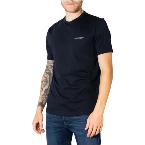 Stylisches Baumwoll-T-Shirt für Männer , Herren, Größe: 2XL - Armani Exchange - Modalova