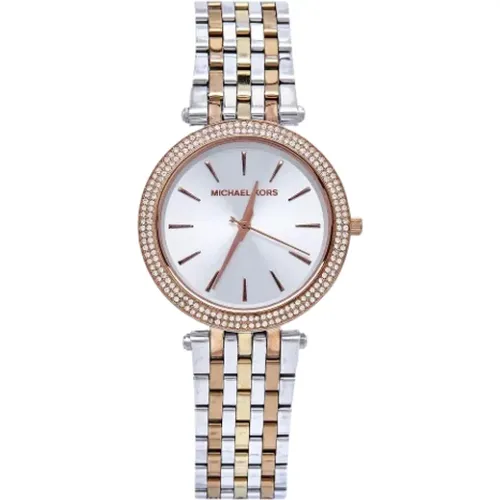 Pre-owned Stainless Steel watches , female, Sizes: ONE SIZE - Michael Kors Pre-owned - Modalova