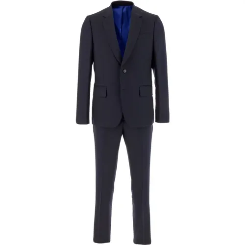 Single Breasted Suits, male, , Size: M Elegant Wool Monopetto Suit - Paul Smith - Modalova