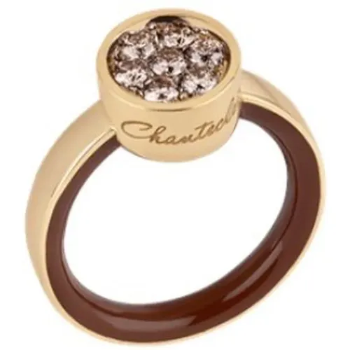 Ring für Damen mit Diamanten und Karamell Emaille - Chantecler - Modalova