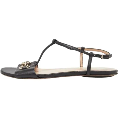 Pre-owned Sandals, female, , Size: 6 US Pre-owned Leather sandals - Gucci Vintage - Modalova