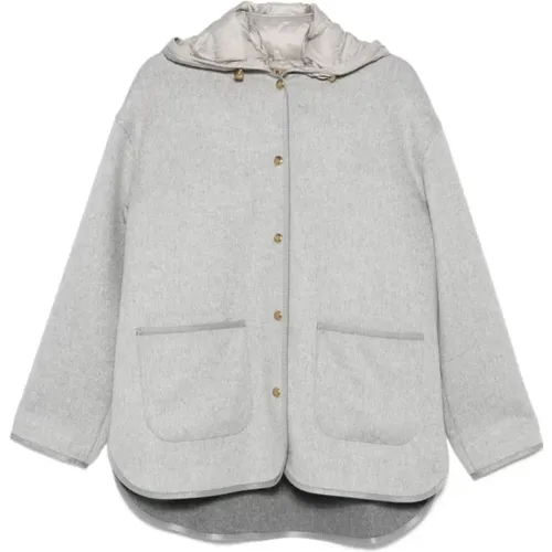 Light Jackets, female, , Size: XL Faux Fur Winter Coat - Moncler - Modalova