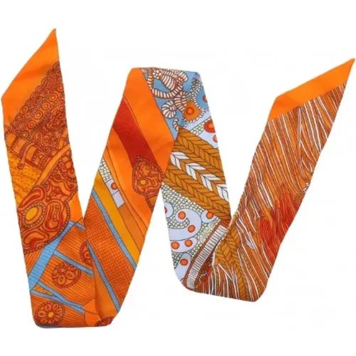 Pre-owned Scarves, female, , Size: ONE SIZE Pre-owned Silk scarves - Hermès Vintage - Modalova