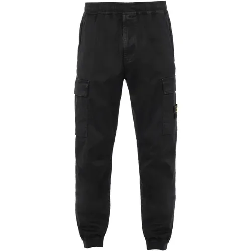 Cargo Trousers with Vintage Wash and Tapered Fit , male, Sizes: W31, W32, W30, W38 - Stone Island - Modalova