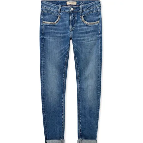 Blaue Naomi Mielka Skinny Jeans , Damen, Größe: W25 - MOS MOSH - Modalova