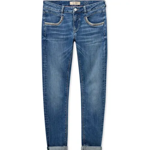 Blaue Naomi Mielka Skinny Jeans , Damen, Größe: W30 - MOS MOSH - Modalova