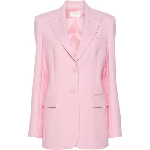 Rosa Wollstretch-Blazer Sportmax - SPORTMAX - Modalova