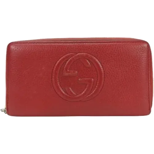 Pre-owned Wallets, female, , Size: ONE SIZE Pre-owned Leather wallets - Gucci Vintage - Modalova