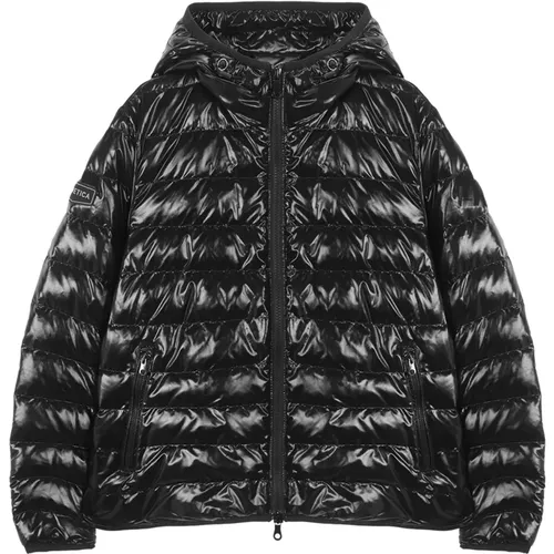 Schwarze Kapuzen-Daunenjacke Aw24 , Herren, Größe: 3XL - duvetica - Modalova