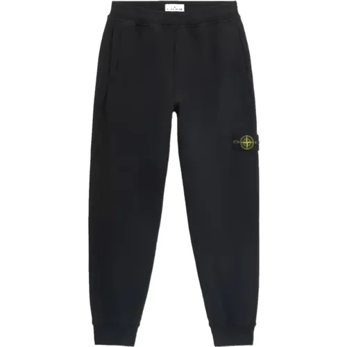 Sweatpants, male, , Size: M Brushed Cotton Fleece Jogging Pants - Stone Island - Modalova