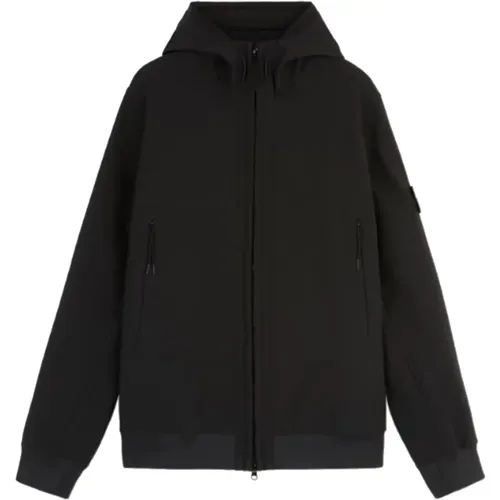 Wind- und wasserdichte Softshell-Jacke , Herren, Größe: S - Stone Island - Modalova