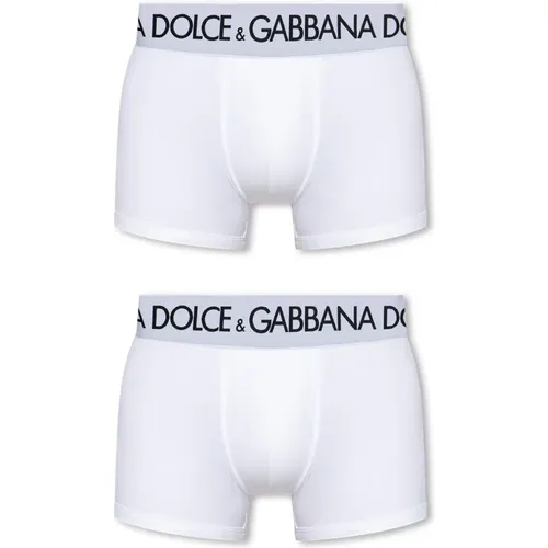 Marken-Boxershorts 2er-Pack , Herren, Größe: M - Dolce & Gabbana - Modalova