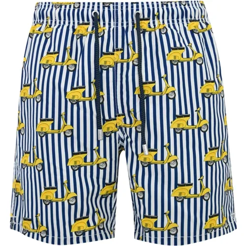 Sea Swim Shorts Vespa Edition , male, Sizes: L, M, XL, S - MC2 Saint Barth - Modalova