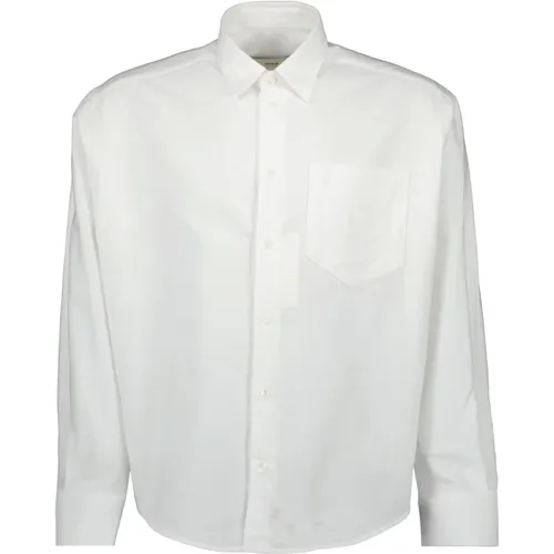 Formal Shirts, male, , Size: XS Cotton Shirt, Unisex, Classic Cut - Ami Paris - Modalova