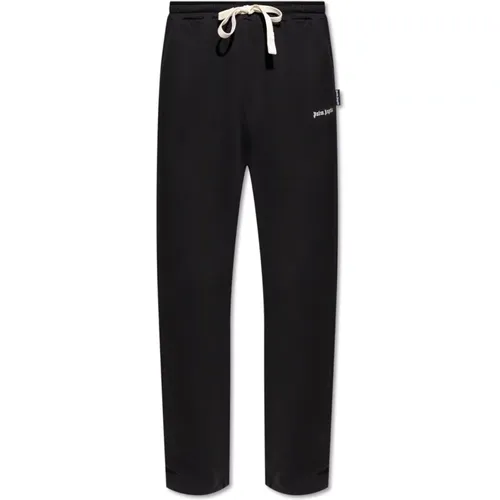 Sweatpants, male, , Size: L Track Pants with Logo - Palm Angels - Modalova