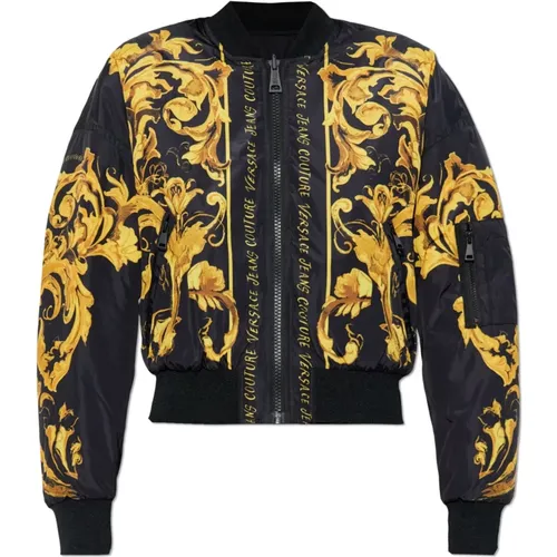 Bomber Jackets, female, , Size: 2XS Reversible bomber jacket - Versace Jeans Couture - Modalova