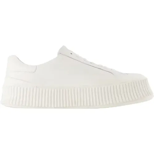 Leather sneakers , female, Sizes: 5 UK, 8 UK, 7 UK, 6 UK - Jil Sander - Modalova