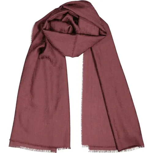 Silky Scarves, male, , Size: ONE SIZE Bordeaux Wool and Silk Scarf - Dior - Modalova