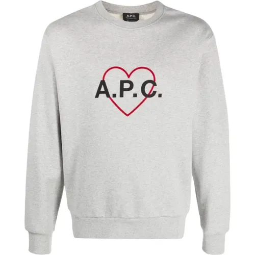 Heart Logo Sweatshirt , female, Sizes: XS - A.p.c. - Modalova