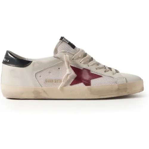 Sneakers with Red Star and Black Heel , male, Sizes: 11 UK, 8 UK, 7 UK - Golden Goose - Modalova