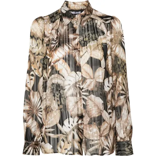 Langarmshirt , Damen, Größe: M - Just Cavalli - Modalova