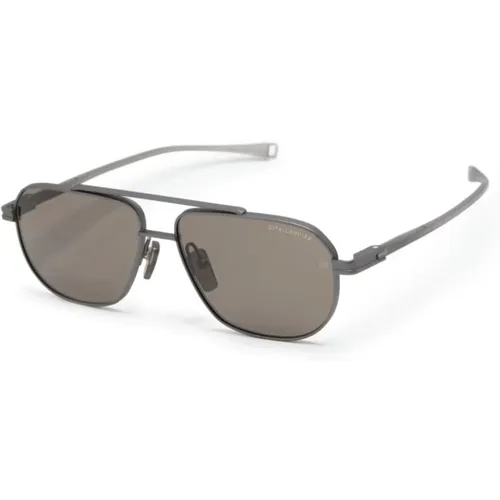 Grey Sunglasses for Everyday Use , unisex, Sizes: 57 MM - Dita - Modalova